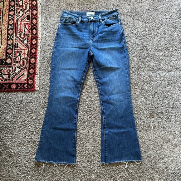Frame Le Crop Mini Boot Jeans - Picture 1 of 7